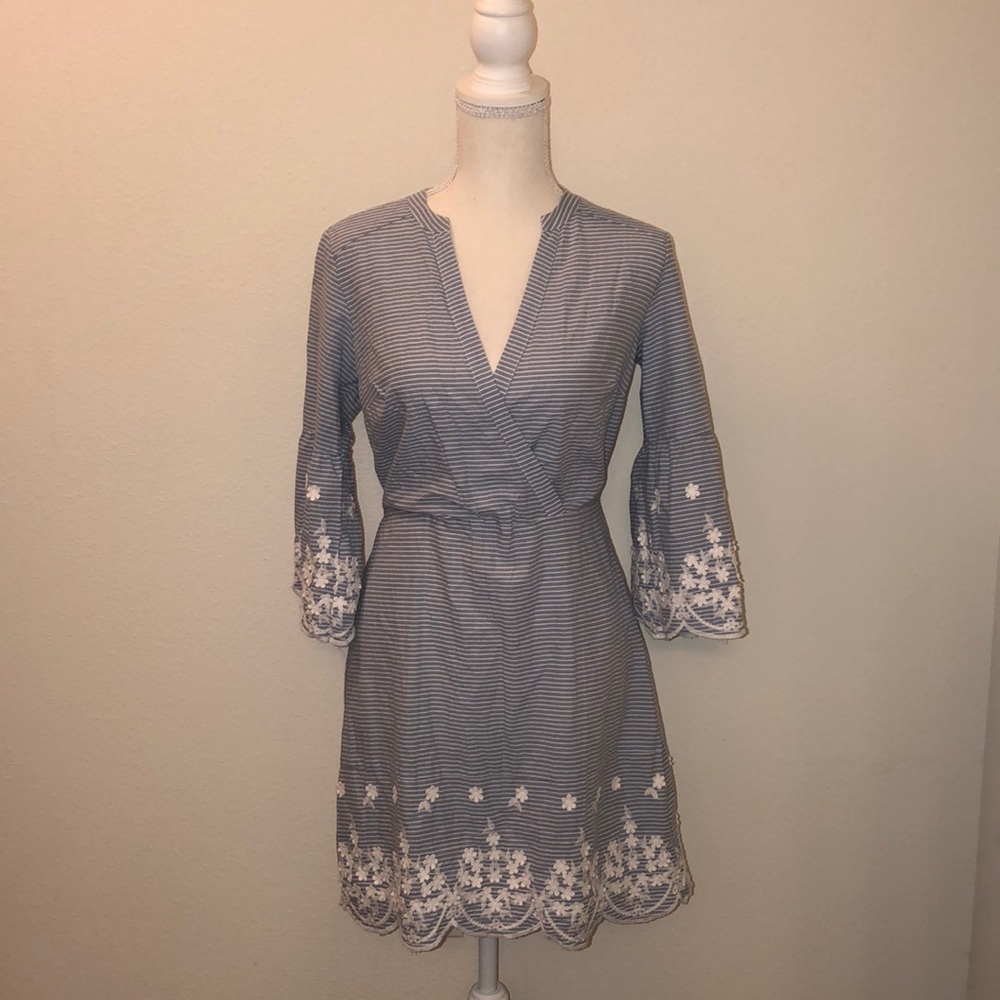 Light blue floral dress